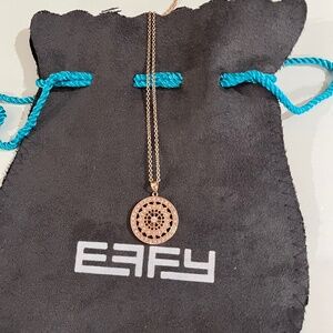 New EFFY Collection Diamond Disc Pendant Necklace (1/4 ct t.w.) in 14k Rose Gold